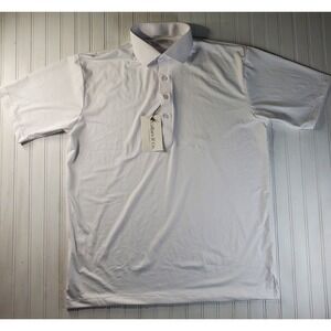 Collars and Co New Dress Collar Polo Featherweight Relaxed Size M Medium White